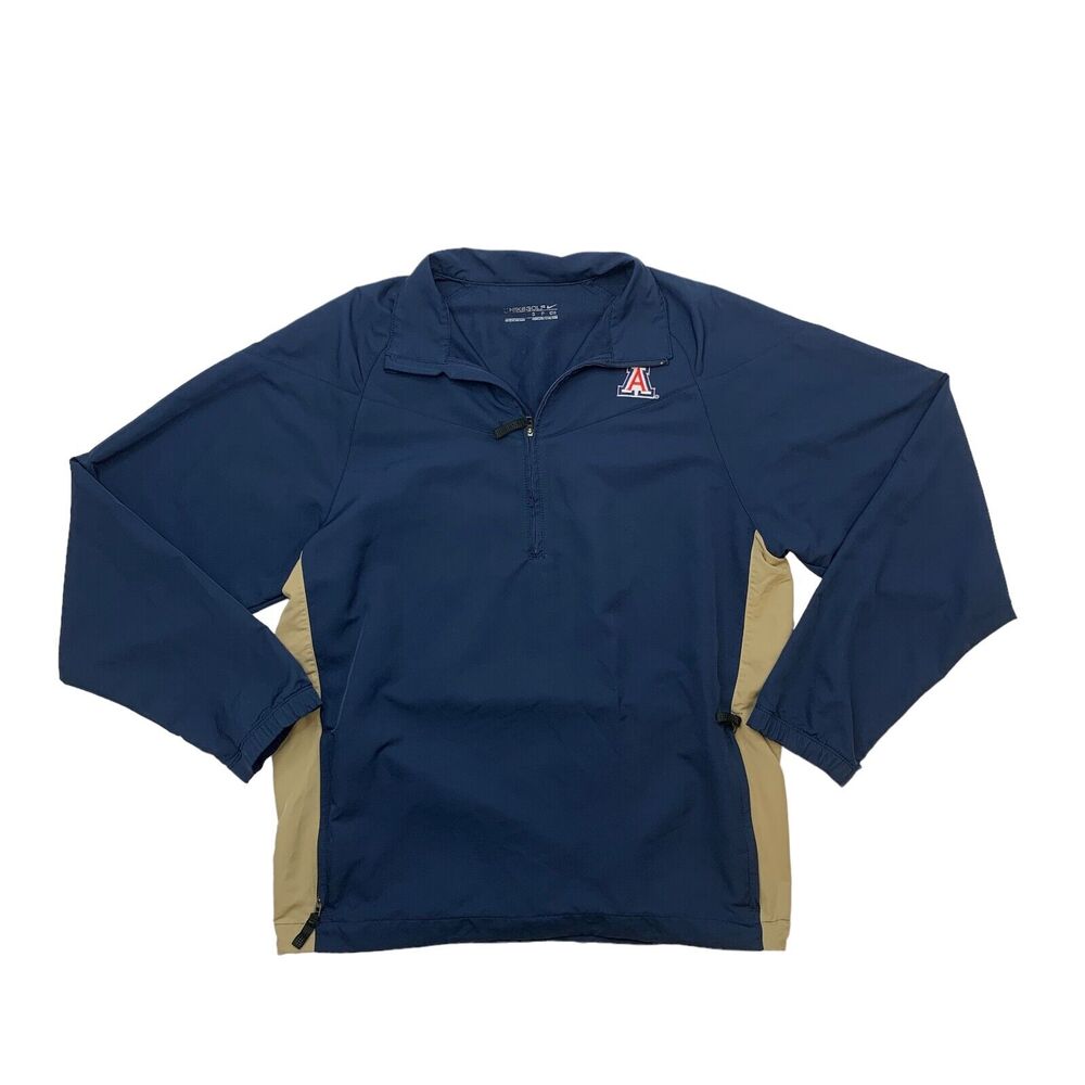 Nike Arizona Wildcats Jacket Mens S Small Navy Blue Golf Windbreaker Pullover - Picture 1 of 12